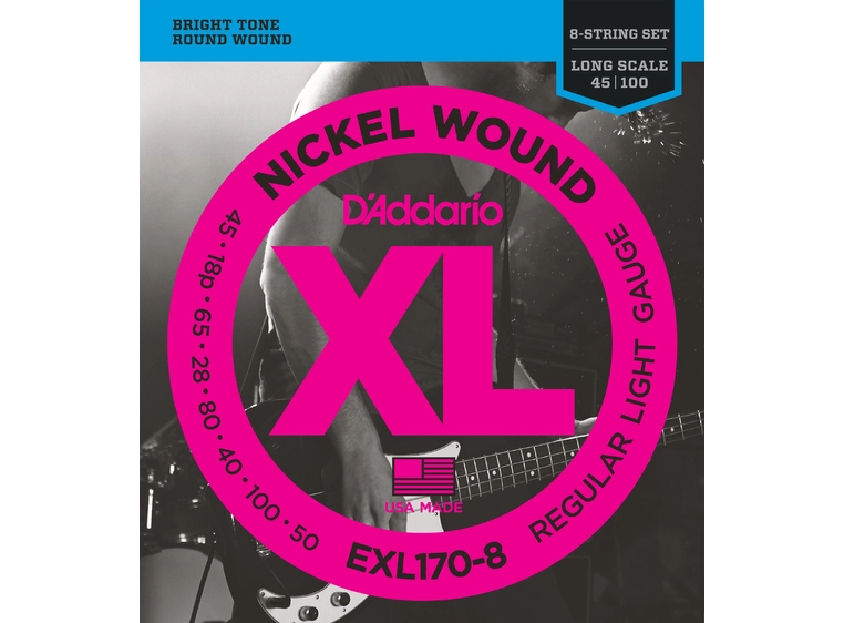 D'Addario EXL170-8 El.Bass 8 Str. (045-100) 